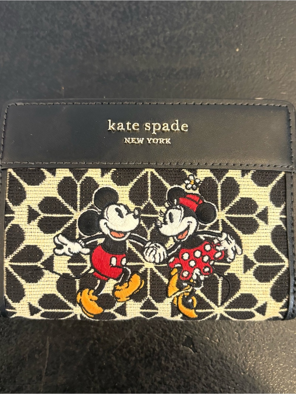 Disney Parks Disney 100
Years X Kate Spade Mickey and Minnie Mouse Wallet